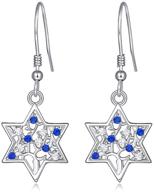 sterling earrings hanukkah christmas birthday logo