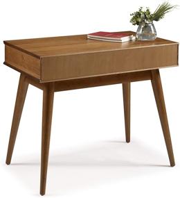 img 2 attached to Camaflexi Mid Century Desk Castanho Finish