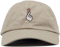 🧢 stylish kpop heart symbol embroidered baseball cap with soft crown - unisex top level apparel logo