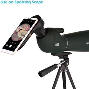 img 2 attached to 📱 SkyGenius Cell Phone Adapter Mount: Universal Smartphone Mount for Optics (Telescope, Microscope, Spotting Scope, Binocular) - Nano Washing Glue Paste Design