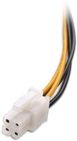 img 2 attached to 🔌 Cable Matters 2-Pack ATX Power Supply Extension Cable - 8 Inches Male to Female