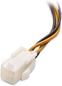 img 1 attached to 🔌 Cable Matters 2-Pack ATX Power Supply Extension Cable - 8 Inches Male to Female