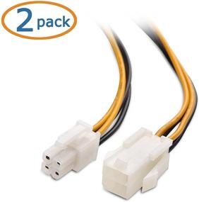 img 3 attached to 🔌 Cable Matters 2-Pack ATX Power Supply Extension Cable - 8 Inches Male to Female