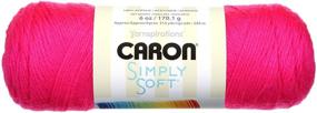 img 1 attached to 🧶 Пряжа Caron Simply Soft Yarn Solids (3 шт.) - Ярчайший неоново-розовый оттенок (H97003-9775)