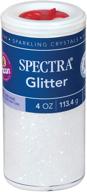 ✨ pacon spectra glitter sparkling crystals: clear glitter for creative crafts - 4-ounce jar (91830) logo