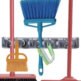 img 4 attached to 🧹 Vila Broom Holder: Organize and Store Your Household Cleaning Tools Efficiently