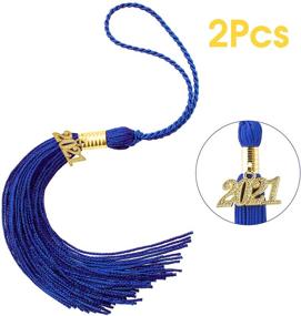 img 3 attached to 🎓 Blue Graduation Tassel Charm - Tassels for Graduation