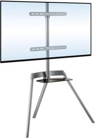 img 4 attached to Portable Easel TV Stand: Sturdy Tripod, Supports 43-65 Inch Flat & Curved Screens, Easy Assembly with SNAP-Lock, Holds Up to 88 Pounds