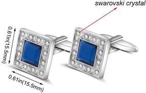 img 2 attached to 💎 Классические манжеты Swarovski от MERIT OCEAN