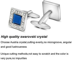 img 3 attached to 💎 Классические манжеты Swarovski от MERIT OCEAN