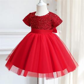 img 1 attached to TTYAOVO Flower Girls Dresses - Toddler Princess Wedding Party Dress