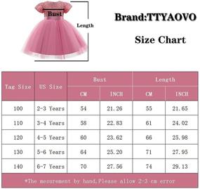 img 3 attached to TTYAOVO Flower Girls Dresses - Toddler Princess Wedding Party Dress