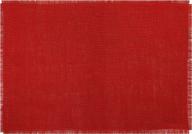 yourtablecloth cotton jute placemat red логотип