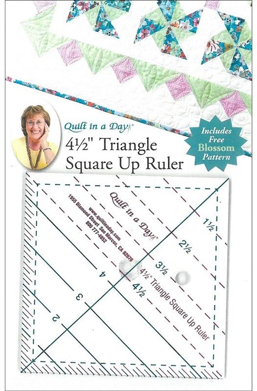  Quilt In A Day Equilateral Triangle Ruler, 8.5, Clear