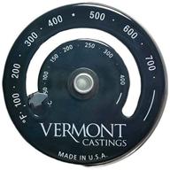 🔥 enhance your wood stove efficiency with vermont castings magnetic thermometer logo