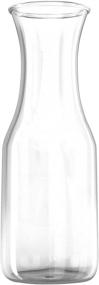 img 1 attached to Kitchen Lux 1 Liter Glass Carafe and Wine Decanter with Elegant Design - Perfect for Parties and Events (Pack of 4)