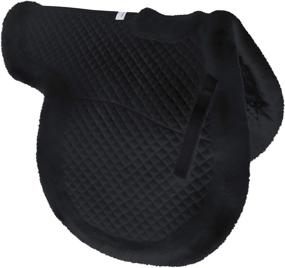 img 3 attached to 🐎 Derby Originals Dressage English Saddle Pad - Shaped Wither Relief, Fleece Edging, & Contoured Design