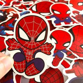 img 1 attached to MOQIAN Spider Man Stickers Waterproof Skateboard