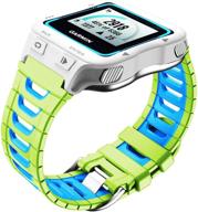 🏃 notocity garmin forerunner 920xt band: soft silicone watch strap replacement for men & women - green-blue logo