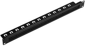 img 1 attached to 🔌 NavePoint 1U Rack Mount Cable Management Panel with Brush Slot - 19-Inch Rack/Cabinet, Black