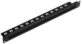 img 4 attached to 🔌 NavePoint 1U Rack Mount Cable Management Panel with Brush Slot - 19-Inch Rack/Cabinet, Black