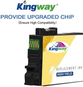 img 1 attached to Kingway Remanufactured Ink Cartridge: Epson 200XL 200 XL T200XL Replacement for XP-200 XP-300 XP-310 XP-400 WF-2520 WF-2530 WF-2540 Printer - 8 Pack (2BK, 2C, 2M, 2Y)