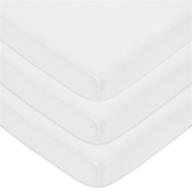 👶 american baby company 3 pack natural cotton jersey knit fitted pack n play playard sheets - soft & breathable, white (27x39) - boys & girls - pack of 3 logo