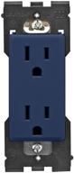 🔌 leviton rer15-rn renu tamper-resistant outlet 15-amp 125vac rich navy - improved electrical safety and elegant design логотип