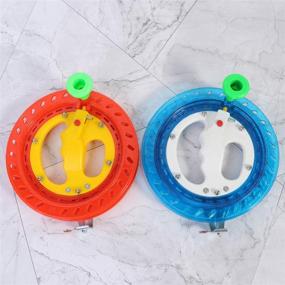 img 2 attached to 🪁 BESPORTBLE Lockable Kite Reel Winder: Smooth Rotation Ball Bearing Tool for Outdoor Kite Line Winding - Set of 2PCS with Grip Wheel