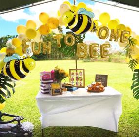 img 3 attached to 🐝 Set of 3 Fun to Bee One Balloons, Fun to Bee One Banner, Happy Bee Day Decoration, Bumble Bee First Birthday Decor, Bumble Bee Party Decoration - JeVenis