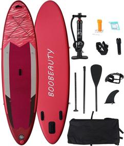 img 4 attached to BOOBEAUTY Inflatable Surfboard Adjustable Waterproof