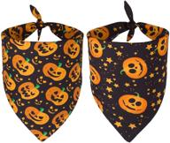 halloween bandanas reversible pumpkin triangle логотип