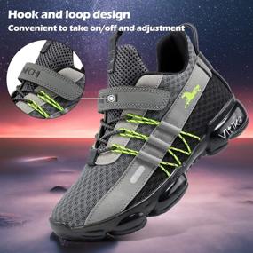 img 1 attached to VITUOFLY Boys & Girls Sneakers: Lightweight Mesh Fitness Shoes for Kids - Indoor/Outdoor Sports, Tennis & Training