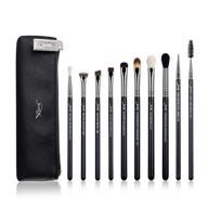 🖌️ jessup makeup brushes: 10-piece set + cosmetic bag - premium synthetic brushes for eyeshadow, concealer, eyebrow, eyeliner - t315 logo