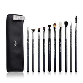 img 4 attached to 🖌️ Jessup Makeup Brushes: 10-Piece Set + Cosmetic Bag - Premium Synthetic Brushes for Eyeshadow, Concealer, Eyebrow, Eyeliner - T315