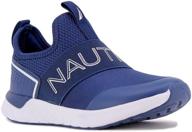 👟 nautica kids youth athletic fashion sneaker running shoe -slip on- for boys and girls (little kid/big kid) logo