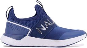 img 3 attached to 👟 Nautica Kids Youth Athletic Fashion Sneaker Running Shoe -Slip On- for Boys and Girls (Little Kid/Big Kid)