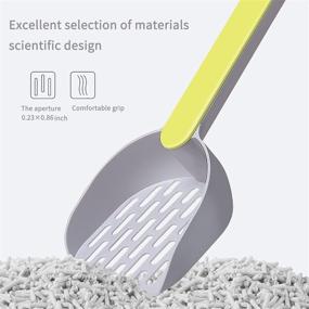 img 1 attached to 🐱 Lesicare Deep Shovel Cat Litter Scoop with Flexible Long Handle, Made of Durable ABS Plastic, Ideal for Easy and Effective Cat Cleaning
