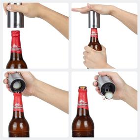 img 3 attached to RWM Beer Bottle Opener: Magnetic-Auto Portable for Picnics, Camping, BBQs, and Travel - 3 Pack (Updated Version)