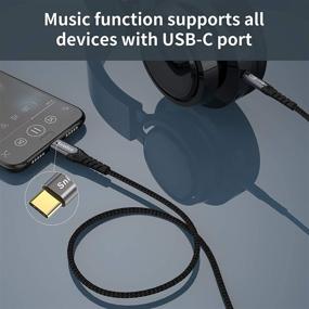 img 3 attached to 🎧 3.3ft USB C Audio Aux Jack Cable - Sniokco Type C to 3.5mm Headphone Stereo Cord for Google Pixel 2 3 4XL, iPad Pro 2018, Galaxy S20, Note 20, Huawei P30 P20 Pro & More