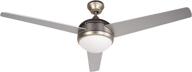 stylish and convenient: black+decker bcf5201r 52-inch 3-bladed brushed nickel ceiling fan with remote control, silver логотип