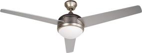 img 4 attached to Stylish and Convenient: BLACK+DECKER BCF5201R 52-Inch 3-Bladed Brushed Nickel Ceiling Fan with Remote Control, Silver