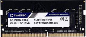 img 4 attached to 💾 Timetec 8GB DDR4 2666MHz PC4-21300 Non-ECC Unbuffered CL19 1Rx8 Single Rank 260 Pin SODIMM Laptop Notebook Memory RAM Module Upgrade (8GB)