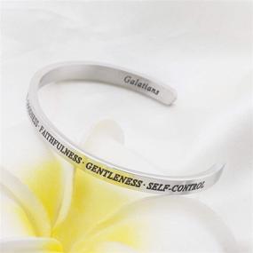 img 2 attached to Bobauna Scripture Bracelet - Christian Bible Verse Gift