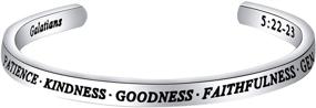 img 4 attached to Bobauna Scripture Bracelet - Christian Bible Verse Gift