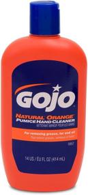 img 3 attached to 14 унции GOJO NATURAL ORANGE Пемза 🍊 Очиститель для рук: Быстро действующий лосьон в сжимайном флаконе (0957-12)