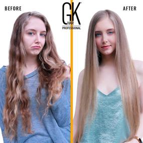 img 2 attached to 🌟 GK HAIR Global Keratin Best Kit: Smoothing Keratin Hair Treatment for Frizz-Free, Silky Smooth Hair - Formaldehyde Free