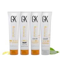 🌟лучший набор gk hair global keratin: укрощение кератиновым волосам для безвоздушных, шелковистых волос - без формальдегида логотип