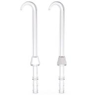 💦 waterpik dt-100e implant denture replacement tips: clear water flosser tips, pack of 2 logo