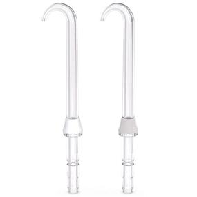 img 4 attached to 💦 Waterpik DT-100E Implant Denture Replacement Tips: Clear Water Flosser Tips, Pack of 2